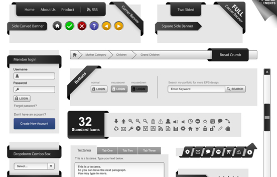 单页式网页设计所涉及到的一些网页元素